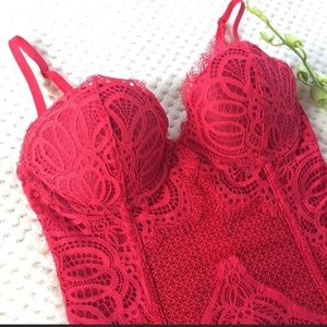 Victoria’s Secret Red Lace Corset